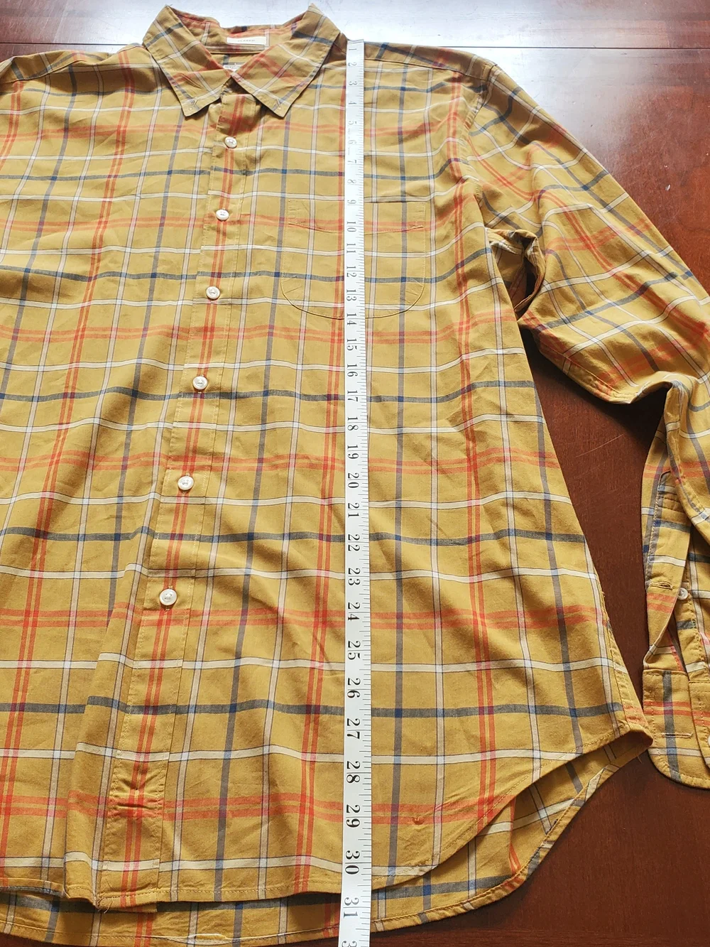 J. Crew Secret Wash Shirting Organic Cotton Men's Plaid Button-Down Shirt